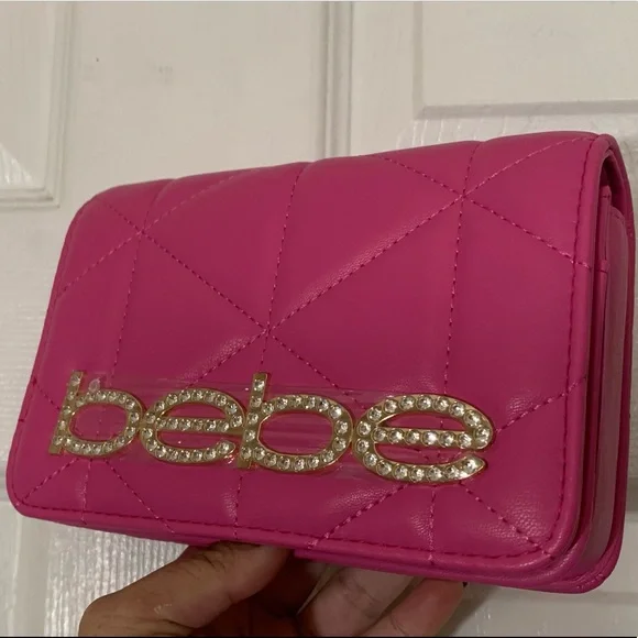 NWT. Bebe Pink Crossbody bag - Picture 7 of 16